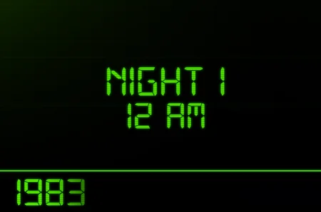 Golden Memory Remastered night start screen showing Night 1 12 AM 1983
