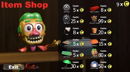 Whack-a-mole style minigame with beaver and bear heads popping out of windows on a beach