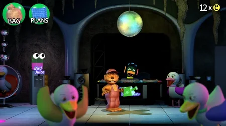 The Item Shop with a bird vendor showing items for sale with coin prices